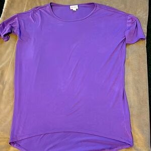 LULAROE PURPLE TUNIC TOP SIZE XXS
